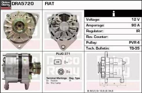 Remy DRA5720 - Alternatore autozon.pro