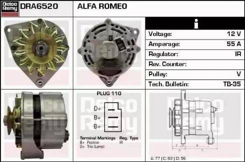 Remy DRA6520 - Alternatore autozon.pro