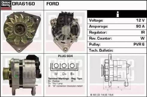 Remy DRA6160 - Alternatore autozon.pro