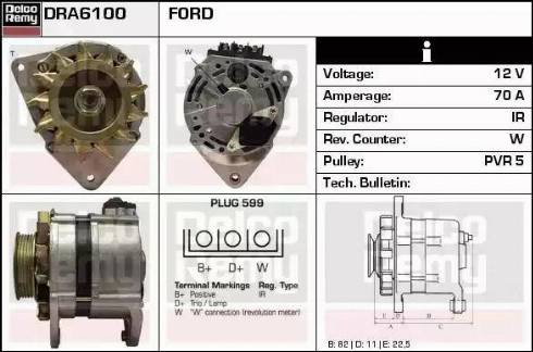 Remy DRA6100 - Alternatore autozon.pro