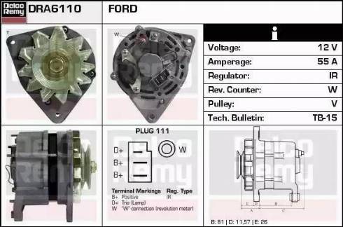 Remy DRA6110 - Alternatore autozon.pro