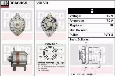 Remy DRA6860 - Alternatore autozon.pro