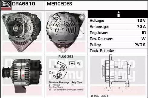 Remy DRA6810 - Alternatore autozon.pro