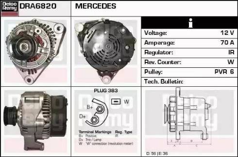 Remy DRA6820 - Alternatore autozon.pro