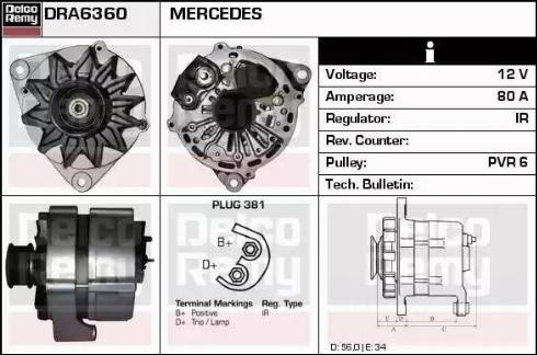 Remy DRA6360 - Alternatore autozon.pro