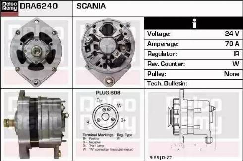 Remy DRA6240 - Alternatore autozon.pro