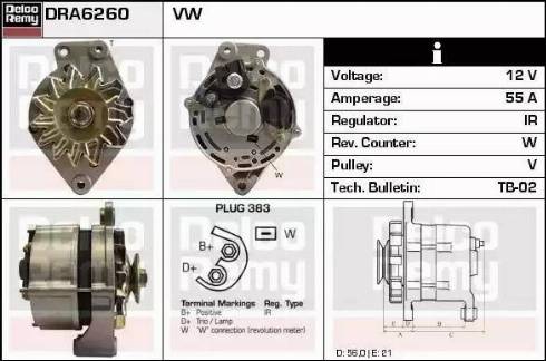 Remy DRA6260 - Alternatore autozon.pro