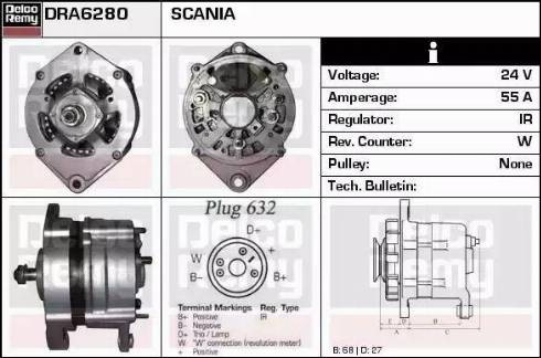 Remy DRA6280 - Alternatore autozon.pro