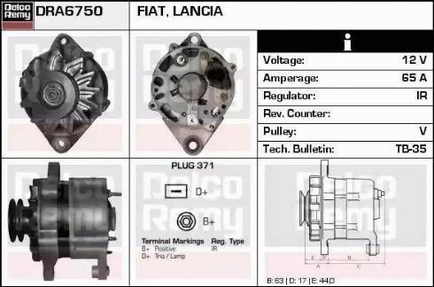 Remy DRA6750 - Alternatore autozon.pro