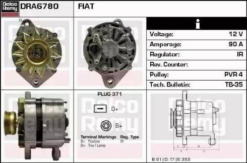 Remy DRA6780 - Alternatore autozon.pro