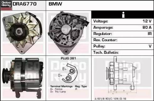 Remy DRA6770 - Alternatore autozon.pro