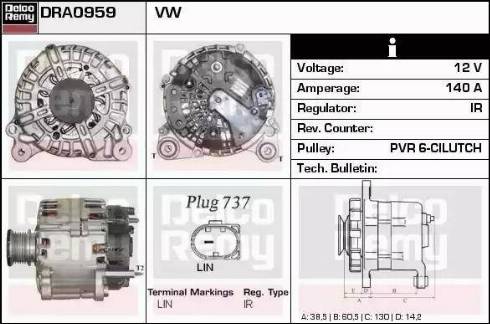 Remy DRA0959 - Alternatore autozon.pro