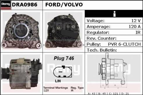 Remy DRA0986 - Alternatore autozon.pro