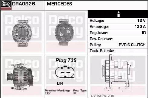 Remy DRA0926 - Alternatore autozon.pro