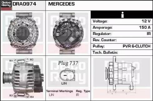 Remy DRA0974 - Alternatore autozon.pro