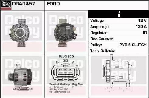 Remy DRA0457 - Alternatore autozon.pro