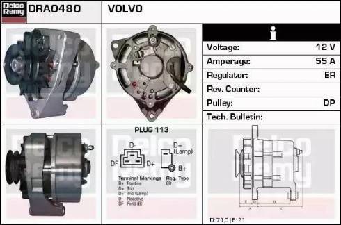 Remy DRA0480 - Alternatore autozon.pro