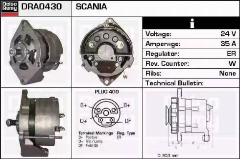 Remy DRA0430 - Alternatore autozon.pro