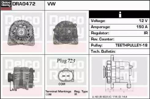 Remy DRA0472 - Alternatore autozon.pro