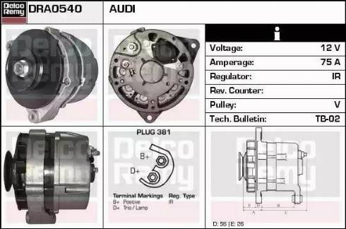 Remy DRA0540 - Alternatore autozon.pro