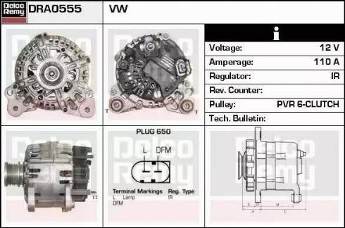 Remy DRA0555 - Alternatore autozon.pro