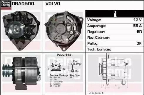 Remy DRA0500 - Alternatore autozon.pro