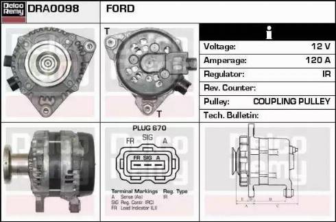 Remy DRA0098 - Alternatore autozon.pro