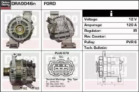 Motorcraft 5M5T10300AB - Alternatore autozon.pro