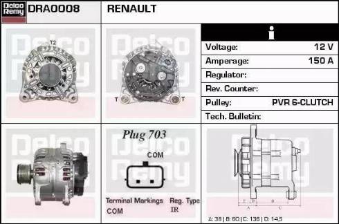 Remy DRA0008 - Alternatore autozon.pro