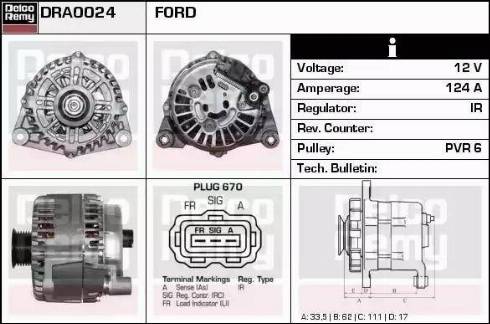 Remy DRA0024 - Alternatore autozon.pro