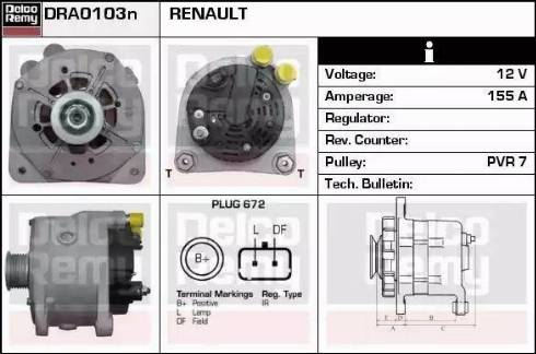 Remy DRA0103N - Alternatore autozon.pro