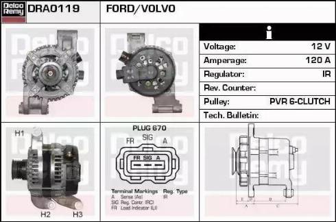 Remy DRA0119 - Alternatore autozon.pro