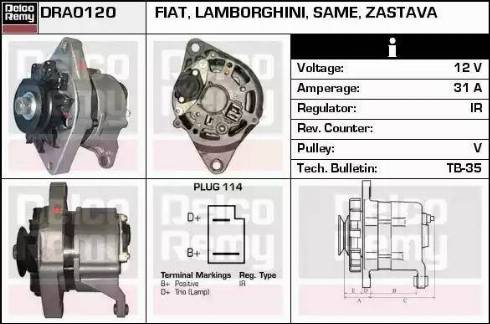 Remy DRA0120 - Alternatore autozon.pro