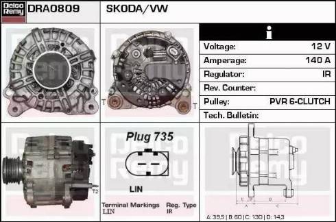 Remy DRA0809 - Alternatore autozon.pro