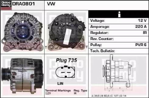 Remy DRA0801 - Alternatore autozon.pro