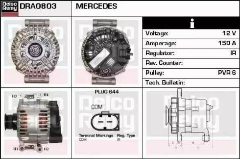 Remy DRA0803 - Alternatore autozon.pro