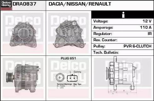 Remy DRA0837 - Alternatore autozon.pro