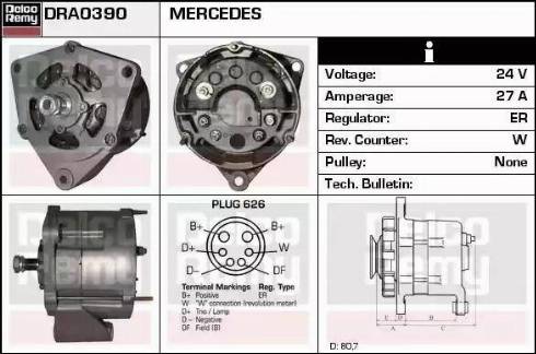 Remy DRA0390 - Alternatore autozon.pro