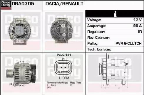 Remy DRA0305 - Alternatore autozon.pro