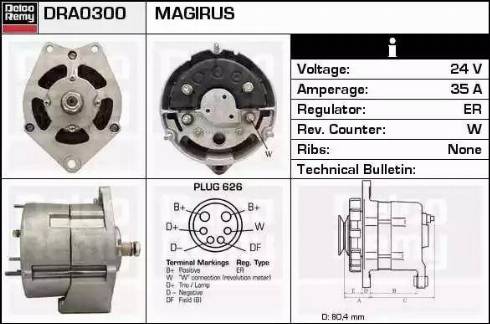 Remy DRA0300 - Alternatore autozon.pro