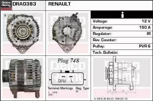 Remy DRA0383 - Alternatore autozon.pro