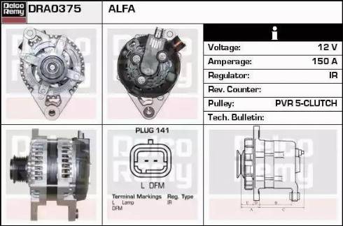 Remy DRA0375 - Alternatore autozon.pro