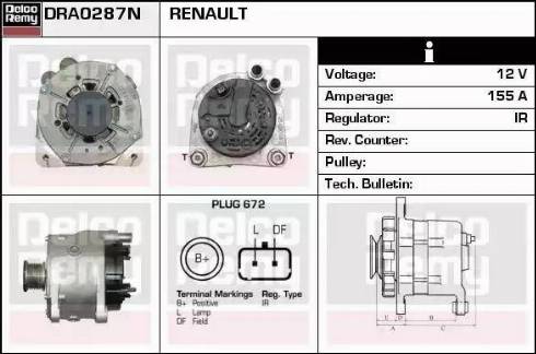 Remy DRA0287N - Alternatore autozon.pro