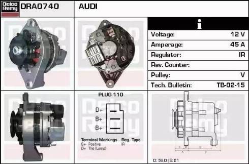 Remy DRA0740 - Alternatore autozon.pro