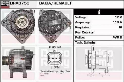 Remy DRA0755 - Alternatore autozon.pro