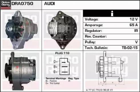 Remy DRA0750 - Alternatore autozon.pro