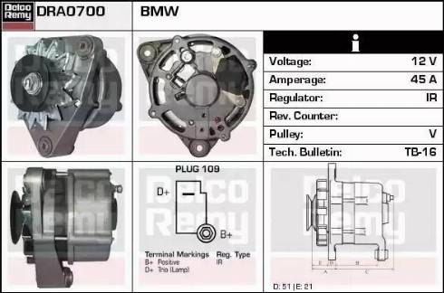 Remy DRA0700 - Alternatore autozon.pro