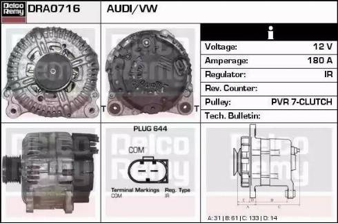 Remy DRA0716 - Alternatore autozon.pro