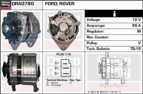 Remy DRA0780 - Alternatore autozon.pro