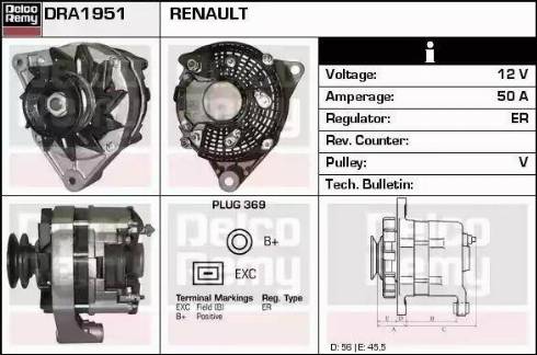 Remy DRA1951 - Alternatore autozon.pro